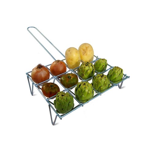 Parrilla Para Verduras Acabado Zincado 34x25.5cm 12 Unidades Gourmet Kitchen