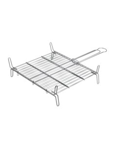 Parrilla Doble Acero Cincado 25x25cm Gourmet Kitchen