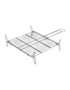 Parrilla Doble Acero Zincado 45x45cm Gourmet Kitchen