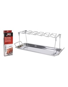 Soporte Acero para Alitas de Pollo Parrilla y Horno BBQ COLLECTION