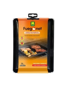 Bandeja Antiadherente 3L 34x29x3cm Reutilizable Negro MASSÓ