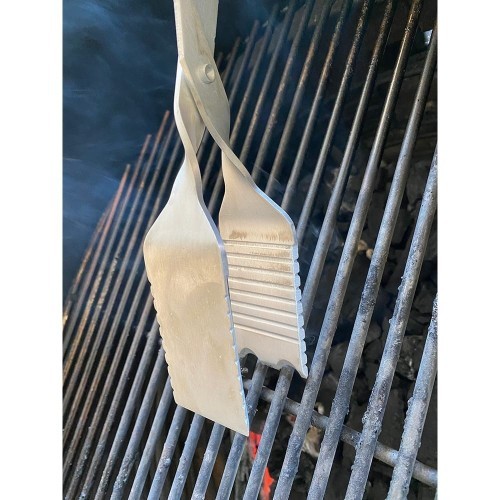 Pinzas Barbacoa Acero Inoxidable 45x15x4.2cm Antideslizante MASSÓ