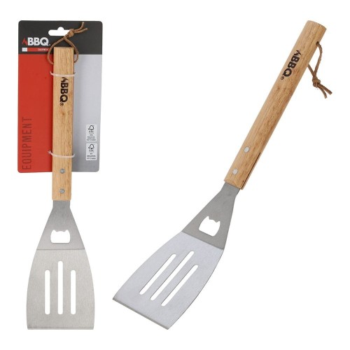Espátula Acero Inoxidable 41cm Mango Madera BBQ COLLECTION