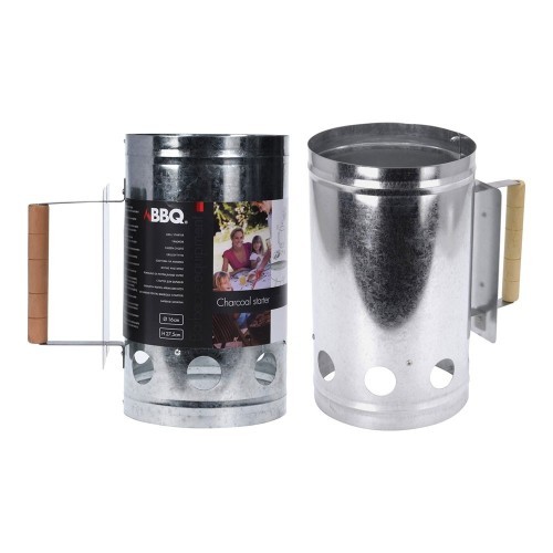 Arrancador Carbón Acero Inoxidable Ø17x27.5cm BBQ COLLECTION