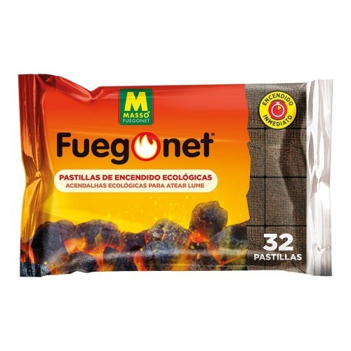 Pastillas Encendido Ecológicas Larga Duración 32Unidades FuegoNet MASSÓ
