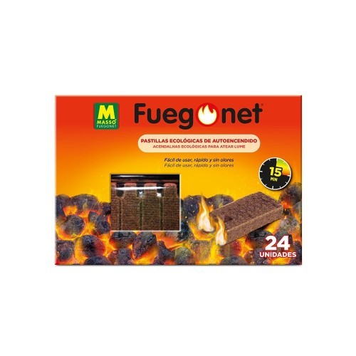 Pastillas De Encendido Ecológicas Madera Vegetal 24 Unidades Fuegonet Massó Pastillas De Encendido Ecológicas Madera Vegetal 24 Unidades Fuegonet Massó