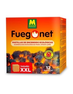 Pastillas Encendido Ecológicas Madera Vegetal XXL 12 Unidades Massó