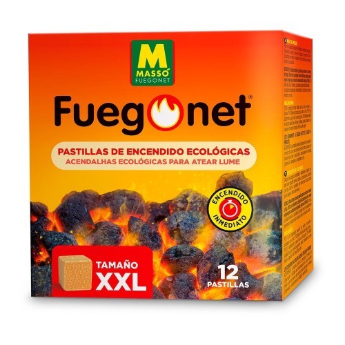 Pastillas Encendido Ecológicas Madera Vegetal XXL 12 Unidades Massó