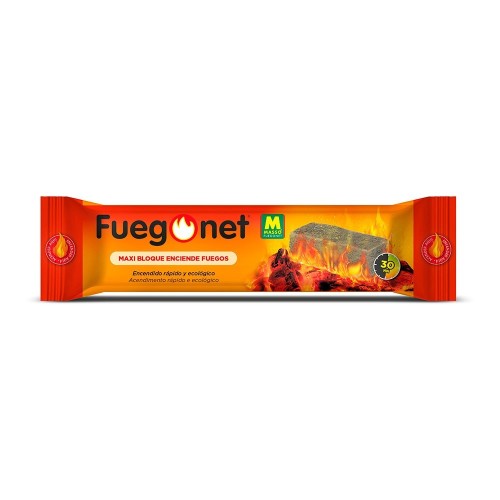 Bloque Encendedor Ecológico 10.5x4.5x4cm 30Min FUEGONET MASSÓ
