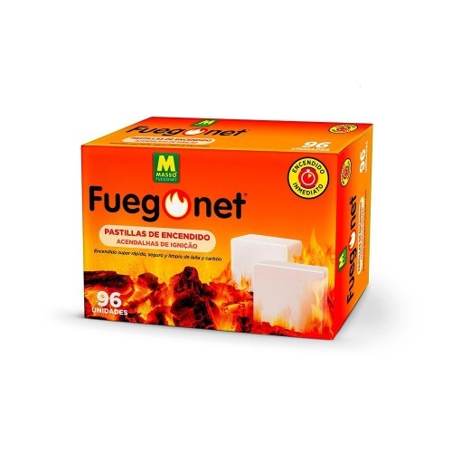 Pastillas Encendido 96 Unidades Súper Rápidas Para Leña Y Carbón MASSÓ