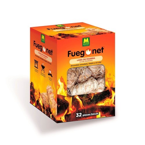 Encendedor Chimenea Lana De Madera Vegetal 32 Unidades MASSÓ
