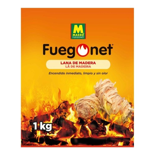 Encendedor Fuegos Lana Vegetal Ecológica 1kg Sin Humo Massó