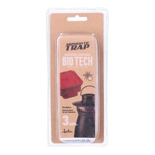 Recambio Cartucho Atrapa Mosquitos 52x52x30mm Blister 3 Unidades JATA HOGAR