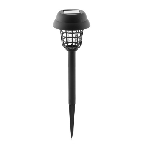 Lámpara Solar Antimosquitos Exterior Recargable Luz UV Blanca Negro INNOVAGOODS