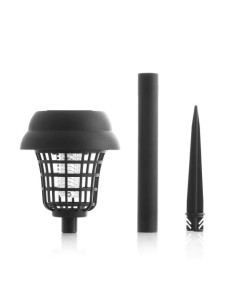 Lámpara Solar Antimosquitos Exterior Recargable Luz UV Blanca Negro INNOVAGOODS 2