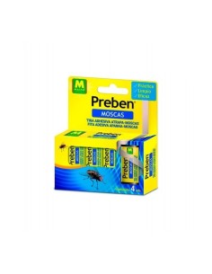 Tira Atrapa Moscas Goma-Resina Aceite Mineral 4 Unidades MASSÓ