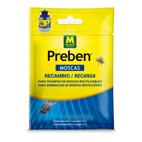 Recambio Atrayente Moscas 15g Compatible MiniTrapXL Bote MASSÓ