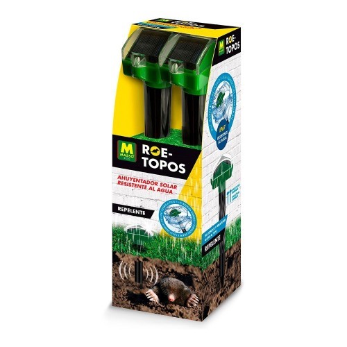 Repelente Solar Para Topos Resistente Agua IP67 650m² 2 Unidades MASSÓ