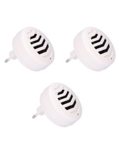 Repelente Ultrasónico Plagas 45m² 25-80KHz 07W 220V 3 Unidades WEITECH