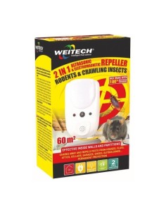 Repelente Ultrasónico Electromagnético 60m² 220V 3.5W WEITECH 2