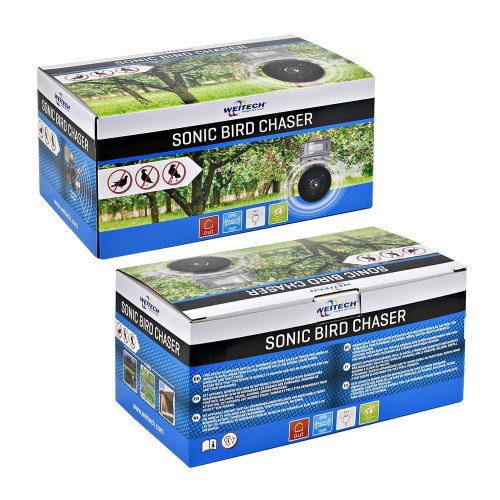 Ahuyentador Ultrasónico Con Flash 4xAA O 240V Exterior WEITECH