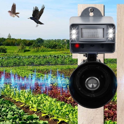 Ahuyentador Ultrasónico Con Flash 4xAA O 240V Exterior WEITECH