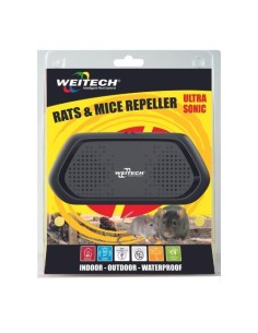 Ahuyentador Ultrasónico 80m² Recarga USB IP44 Interior Exterior WEITECH