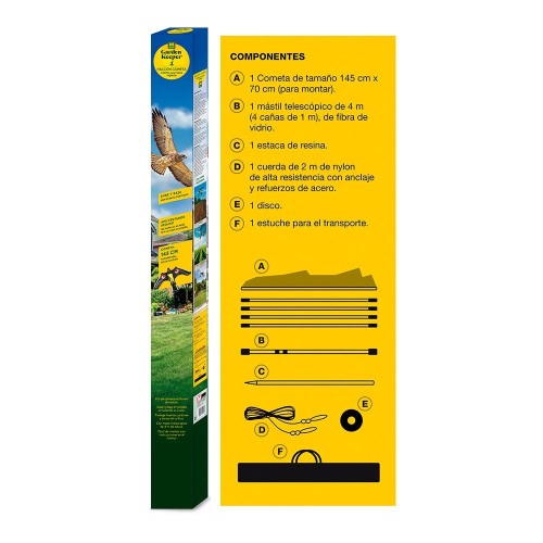 Cometa Ahuyentador De Pájaros 145x70cm Para Cultivos Y Huertos MASSÓ