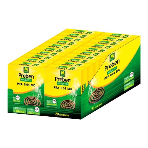 Espiral Antimosquitos Protección15m² Praletrina Preben MASSÓ