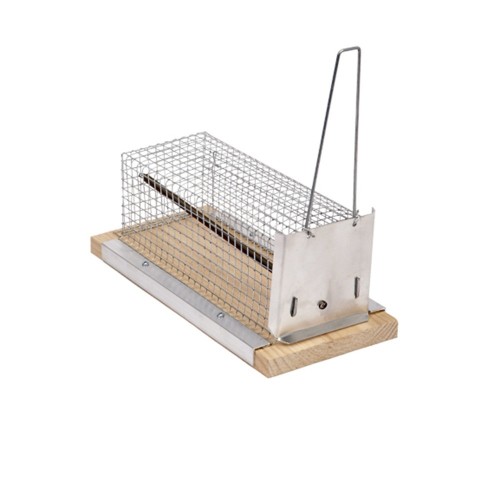Trampa Para Ratas Y Ratones Metal Madera 21cm SAUVIC