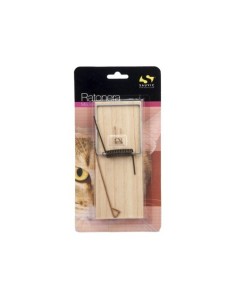 Trampa Para Ratas Y Ratones Madera 7.2x17.54x1.2cm Marrón SAUVIC