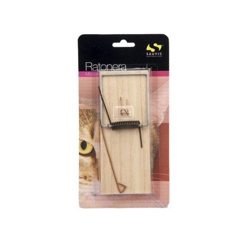 Trampa Para Ratas Y Ratones Madera 7.2x17.54x1.2cm Marrón SAUVIC