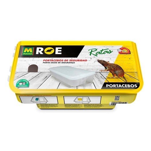 Portacebos Ratas Compatible Cebo Grano Fresco Bloque MASSÓ