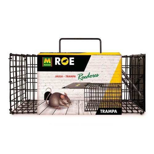 Jaula Trampa Acero Galvanizado 30.5x12.7x12.7cm Uso Doméstico MASSÓ