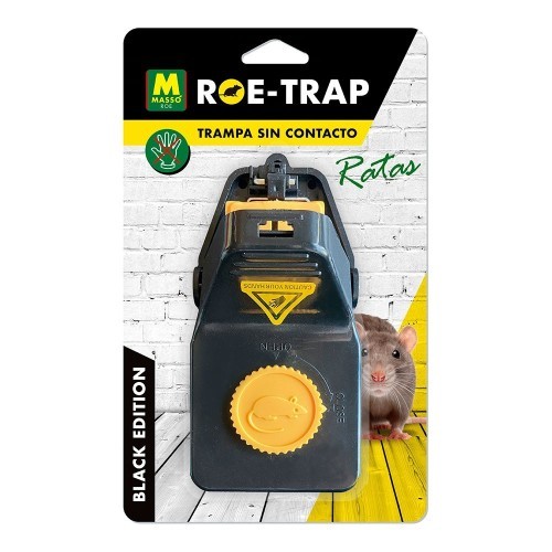 Trampa Para Ratas Mecánica 15.2x8x7.3cm Negra Unidada MASSÓ