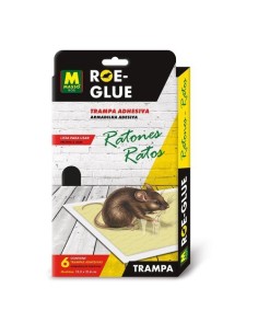 Trampa Adhesiva Para Ratones Y Ratas 6 Unidades Resistente Humedad MASSÓ