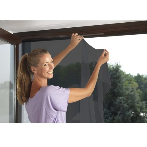 Mosquitera Ventanas Cierre Gancho Bucle 130x150cm SCHELLENBERG