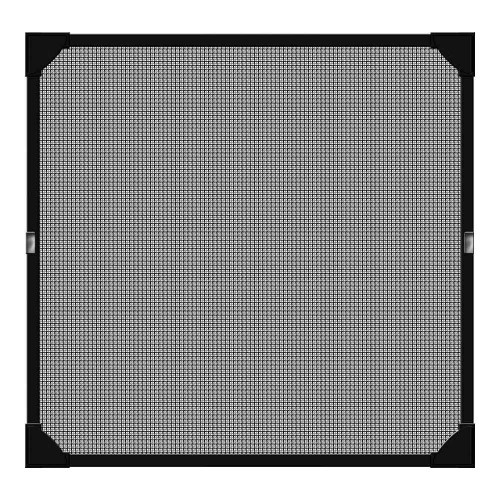 Mosquitera Magnética Fibra De Vidrio 100x120cm Antracita SCHELLENBERG