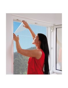 Mosquitera Poliester 130x150cm Gancho Y Bucle Blanca SCHELLENBERG