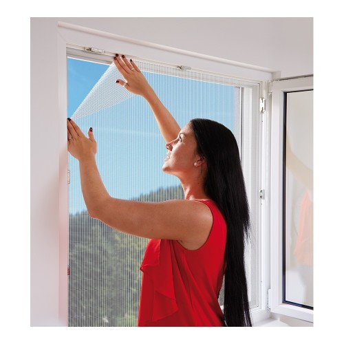 Mosquitera Poliester 130x150cm Gancho Y Bucle Blanca SCHELLENBERG