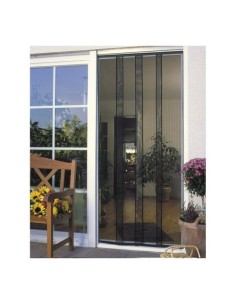 Cortina Mosquitera Fibra Vidrio 100x220cm Antracita SCHELLENBERG