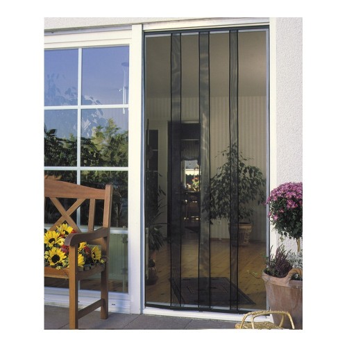 Cortina Mosquitera Fibra Vidrio 100x220cm Antracita SCHELLENBERG