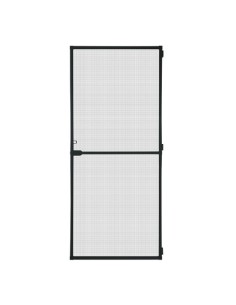 Puerta Mosquitera Aluminio 100x210cm Malla Fibra Vidrio Antracita SCHELLENBERG