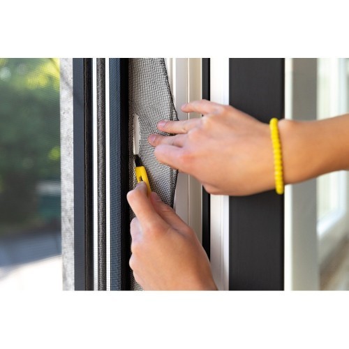 Mosquitera Poliéster 130x150cm Color Antracita Fácil Montaje SCHELLENBERG