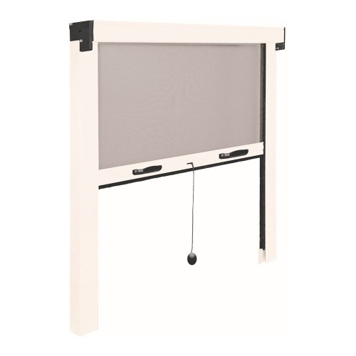 Mosquitera Enrollable Fibra De Vidrio Aluminio 100x140cm Blanca IRS