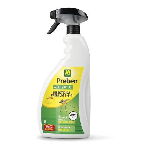 Spray Insecticida Líquido 1L Anti-Mosquitos Tigre Interior Exterior MASSÓ