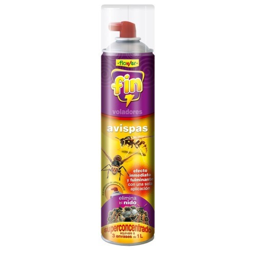Insecticida Aerosol Alta Concentración 600ml Control Avispas Y Avispones FLOWER