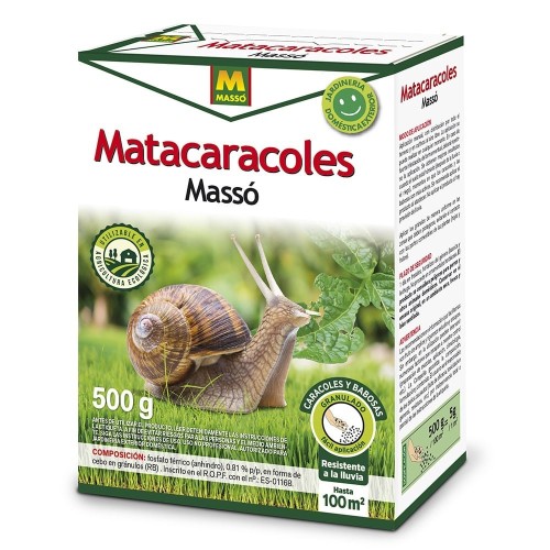 Granulado Matacaracoles 500g Resistente Lluvia Fácil Aplicación MASSÓ