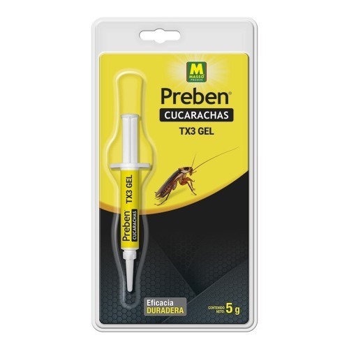 Jeringa Gel Insecticida Para Cucarachas 5g Imidacloprid 2.15% Massó