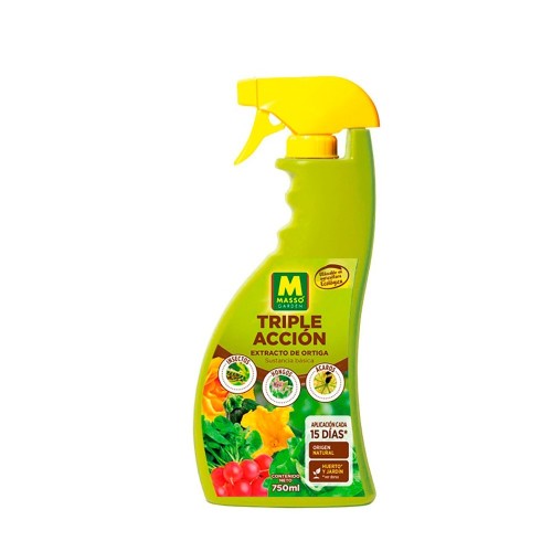Pistola Pulverizadora Triple Acción 750ml Insecticida Fungicida MASSÓ